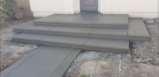 Concrete stairs installed in San jose
