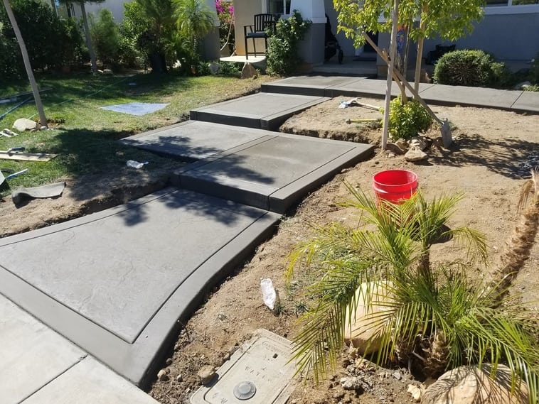 concrete walkway that we installed for a customer near the San Jose Zoo