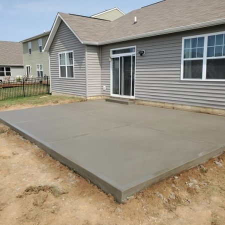 Concrete patio installed in San Jose